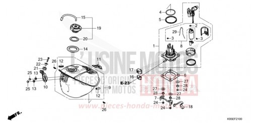 KRAFTSTOFFTANK (CRF250R) CRF250RN de 2022